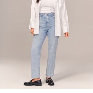 Abercrombie & Fitch the ankle straight ultra high rise- curve love